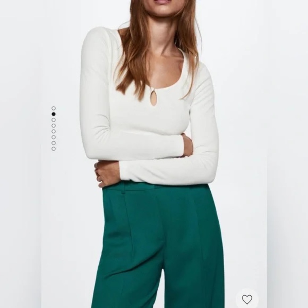 Mango long sleeved t-shirt with cut-out